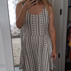 H&M White Tribal Dress